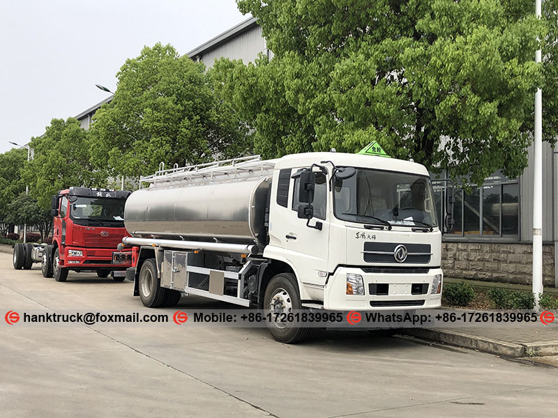 DONGFENG 15,000 Liters Aluminum Alloy Fuel Tank Truck